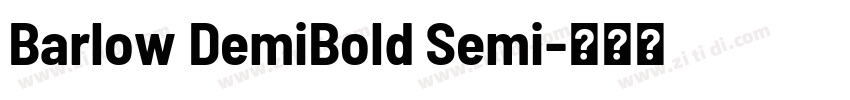 Barlow DemiBold Semi字体转换